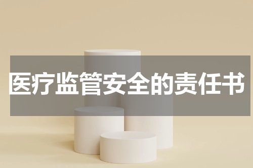 医疗监管安全的责任书