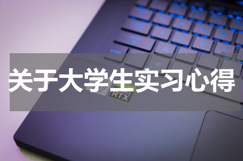关于大学生实习心得