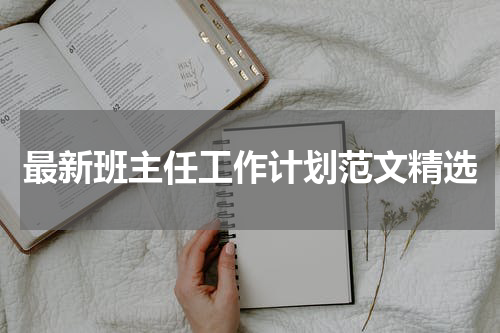 最新班主任工作计划范文精选