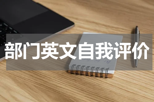 部门英文自我评价