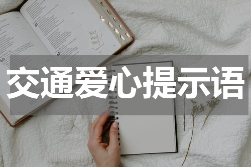 交通爱心提示语