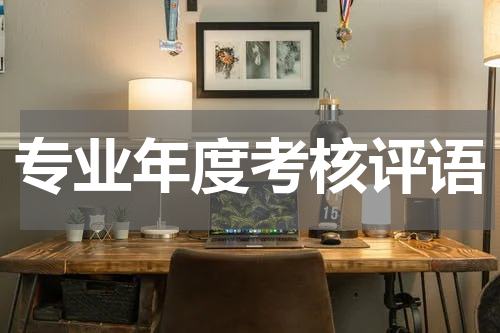 专业年度考核评语