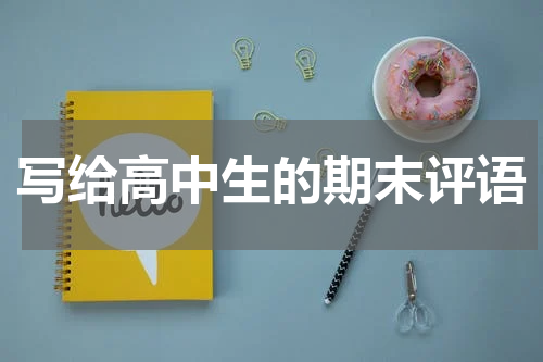 写给高中生的期末评语