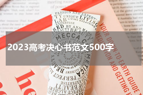 2023高考决心书范文500字