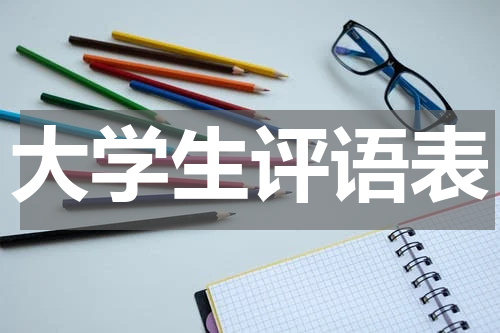 大学生评语表