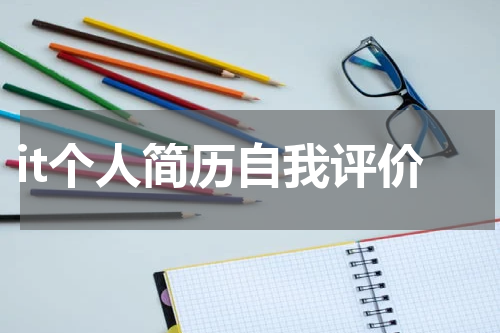 it个人简历自我评价