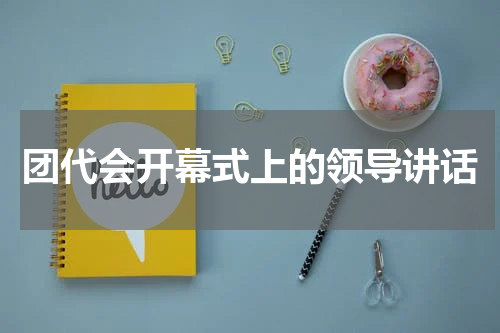 团代会开幕式上的领导讲话