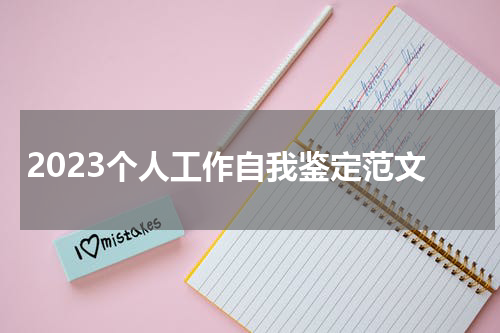 2023个人工作自我鉴定范文