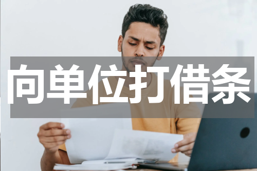 向单位打借条