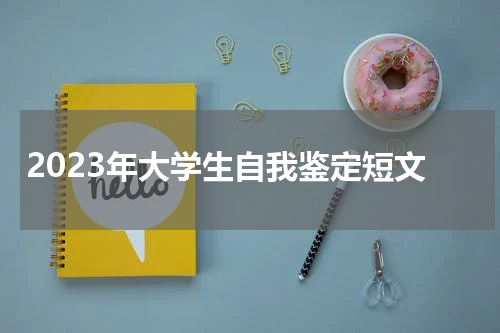 2023年大学生自我鉴定短文