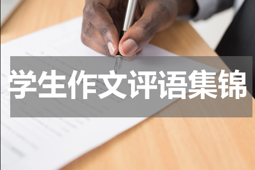 学生作文评语集锦简短,优美 范文大全