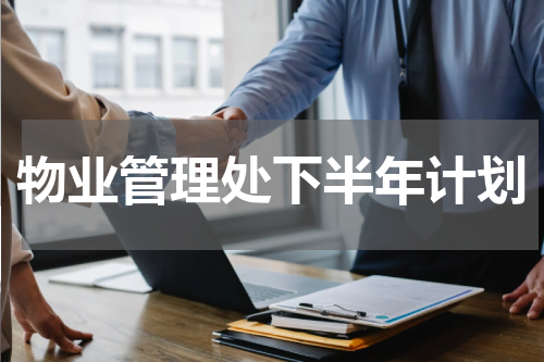 物业管理处下半年计划