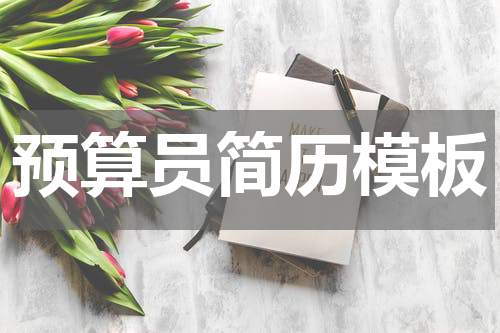 预算员简历模板