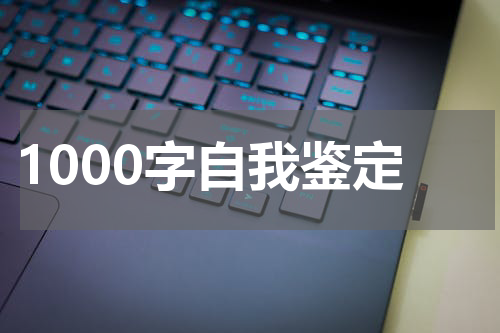 1000字自我鉴定