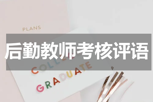 后勤教师考核评语