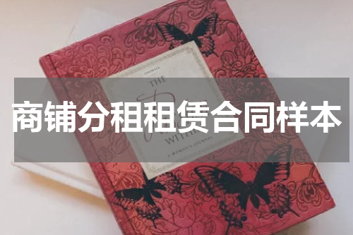 商铺分租租赁合同样本