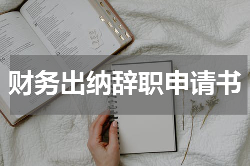 财务出纳辞职申请书