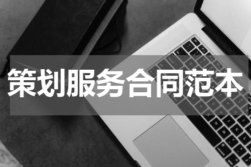 策划服务合同范本