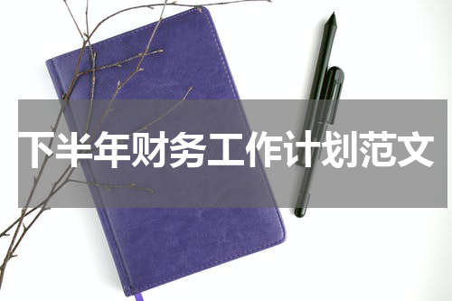下半年财务工作计划范文