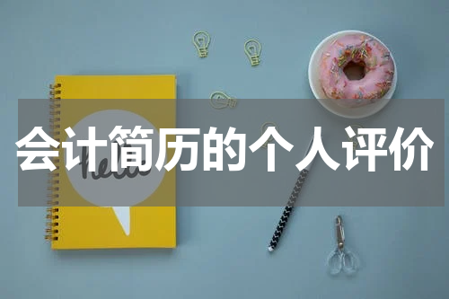 会计简历的个人评价