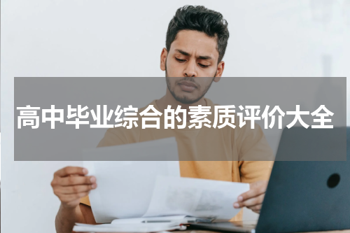 高中毕业综合的素质评价大全