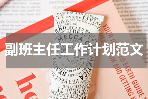 副班主任工作计划范文