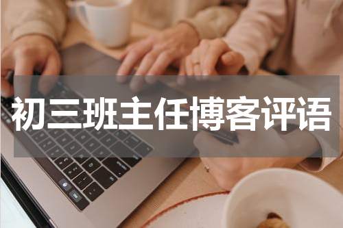 初三班主任博客评语