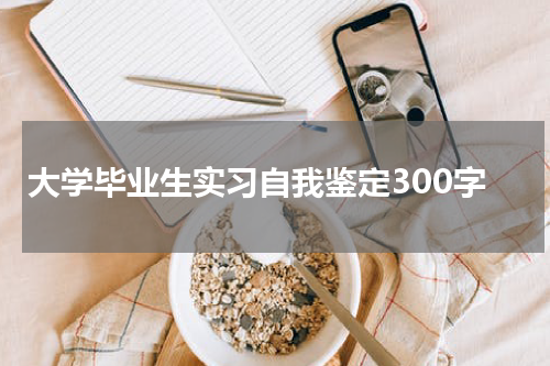 大学毕业生实习自我鉴定300字