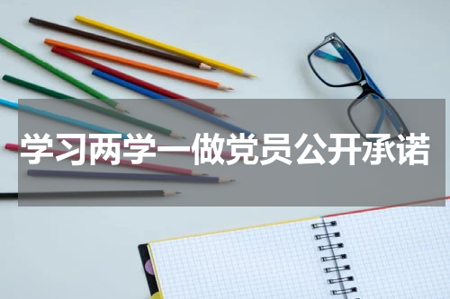 学习两学一做党员公开承诺