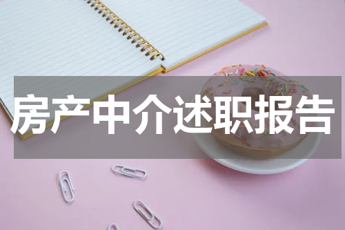 房产中介述职报告