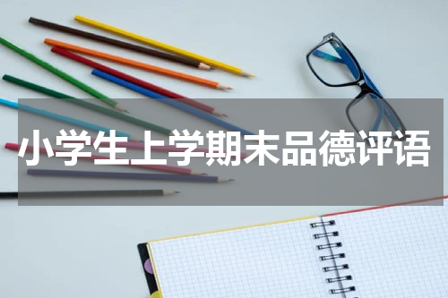 小学生上学期末品德评语