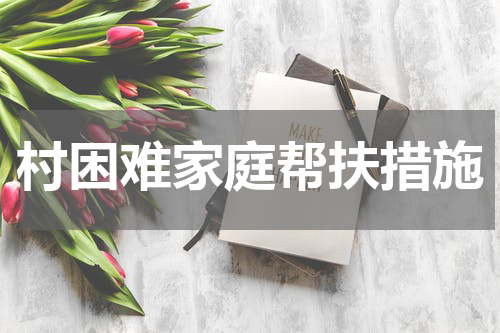 村困难家庭帮扶措施