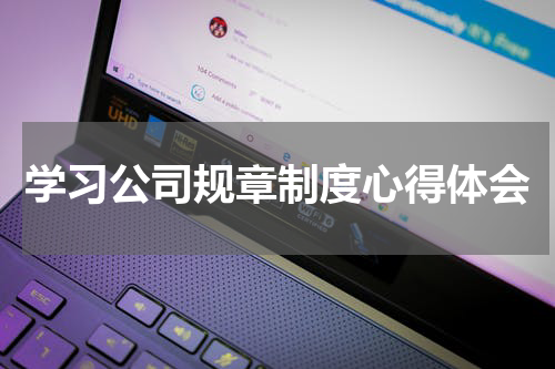 学习公司规章制度心得体会
