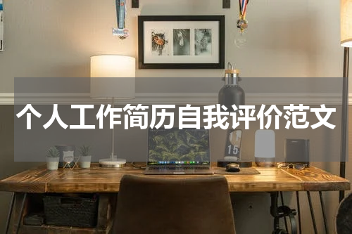 个人工作简历自我评价范文