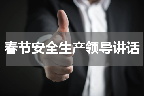 春节安全生产领导讲话