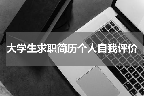 大学生求职简历个人自我评价