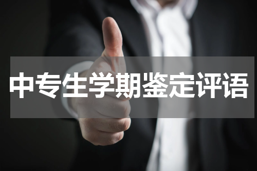 中专生学期鉴定评语