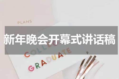 新年晚会开幕式讲话稿