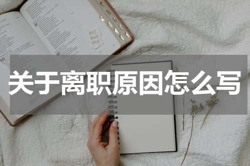 关于离职原因怎么写