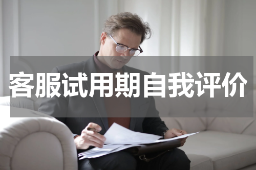 客服试用期自我评价