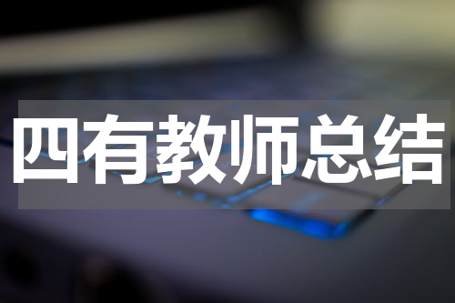 四有教师总结