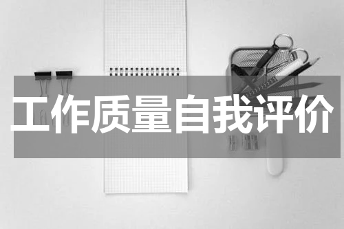 工作质量自我评价