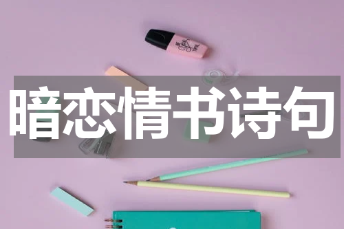 暗恋情书诗句