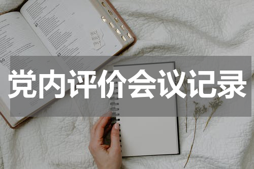 党内评价会议记录
