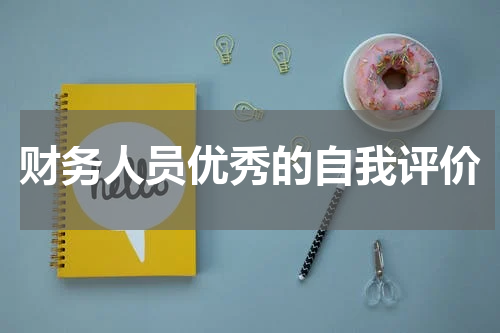 财务人员优秀的自我评价