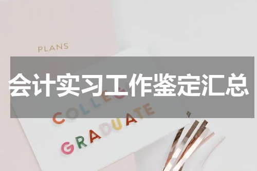 会计实习工作鉴定汇总