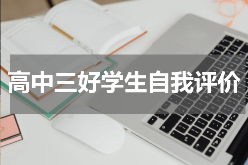 高中三好学生自我评价