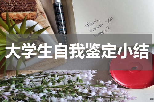 大学生自我鉴定小结