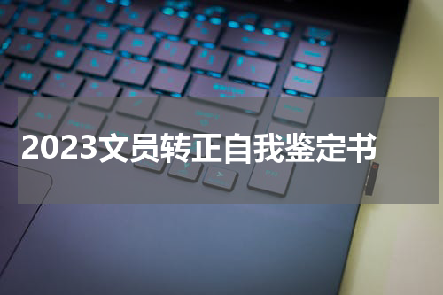 2023文员转正自我鉴定书