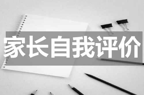 家长自我评价